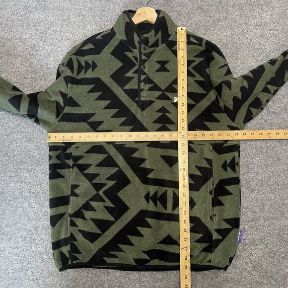 Without Walls Printed Mock Snap Polar Fleece Sweatshirt Urban Outfitters Aztec M - Picture 7 of 7